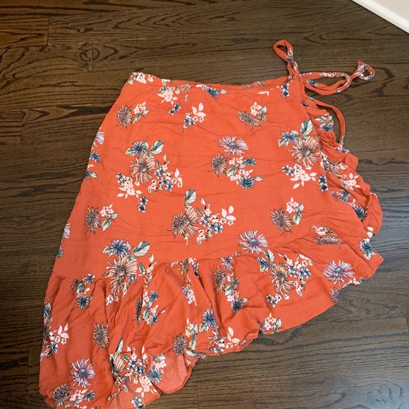 AMONG FLOWERS RUSTY ROSE FLORAL PRINT 2PIECE DRESS - Picture 5 of 7